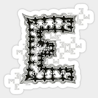 Color Me E Sticker